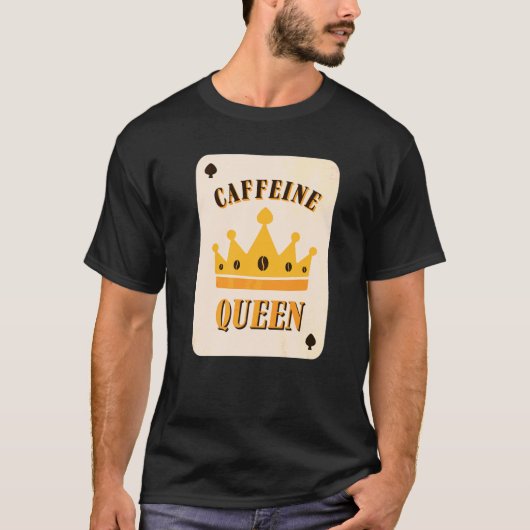 カフェインクイーンコーヒー Tシャツ (正面)