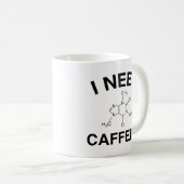 カフェインコーヒーマグが必要 コーヒーマグカップ (正面右)