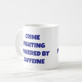 カフェインコーヒーマグを使った犯罪 コーヒーマグカップ (正面左)