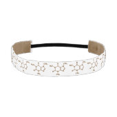 カフェインコーヒー分子化学式 アスレチックヘッドバンド (正面)