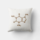 カフェインコーヒー分子化学式 クッション (裏面)