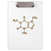 カフェインコーヒー分子化学式 クリップボード (正面)