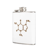 カフェインコーヒー分子化学式 フラスク (左)