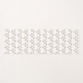 カフェインコーヒー分子化学式 ヨガマット (正面(横))