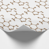 カフェインコーヒー分子化学式 ラッピングペーパー (角)