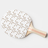 カフェインコーヒー分子化学式 卓球ラケット (横)