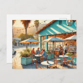 カフェインサンタバーバラカリフォルニア ポストカード (正面/裏面)