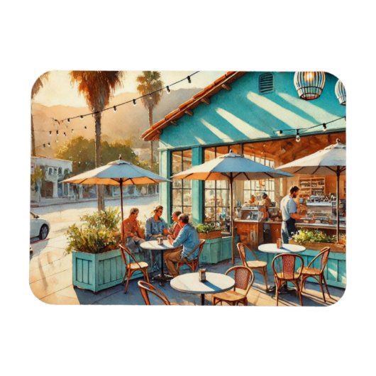 カフェインサンタバーバラカリフォルニア マグネット (横)