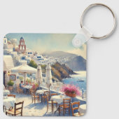 カフェインサントリーニ キーホルダー (裏面)