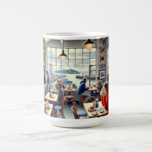 カフェインサンフランシスコアルカトラズ コーヒーマグカップ (中央)