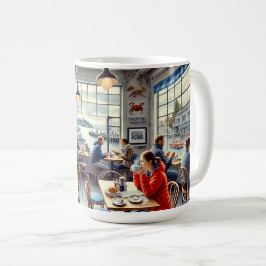 カフェインサンフランシスコアルカトラズ コーヒーマグカップ (正面右)