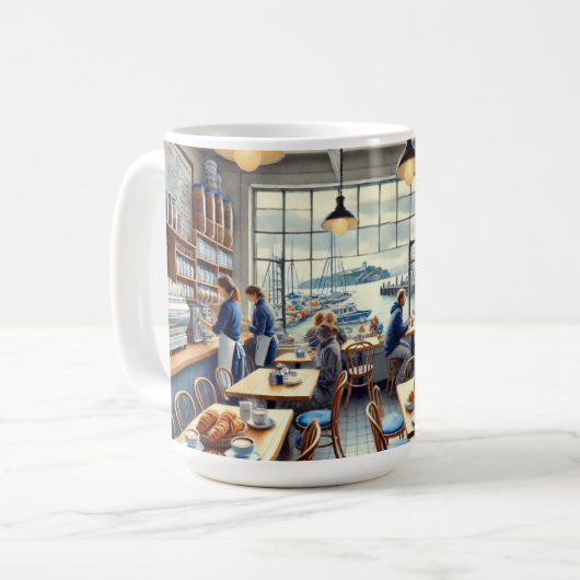 カフェインサンフランシスコアルカトラズ コーヒーマグカップ (正面左)