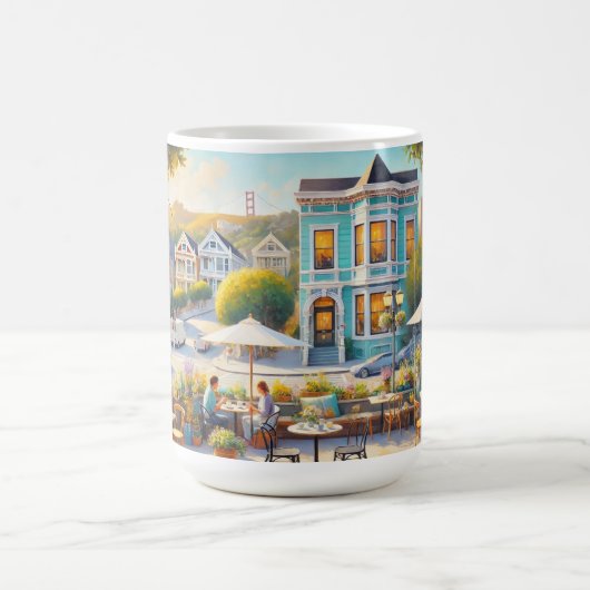 カフェインサンフランシスコゴールデンゲートブリッジ コーヒーマグカップ (中央)