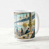 カフェインサンフランシスコベイブリッジ コーヒーマグカップ (正面右)