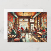 カフェインシカゴバックタウン ポストカード (正面/裏面)