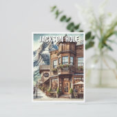 カフェインジャクソンホールワイオミントラベル ポストカード (スタンド正面)