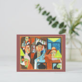 カフェインダボスbyエルンスト・ルートヴィヒ・キルヒナー ポストカード (スタンド正面)