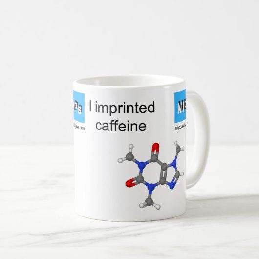 カフェインテンプレートマグ球及びスティックモデル コーヒーマグカップ (正面右)