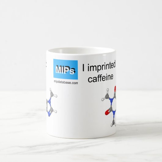 カフェインテンプレートマグ球及びスティックモデル コーヒーマグカップ (中央)