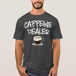 カフェインディーラーバリスタコーヒーエスプレッソコーヒーベア Tシャツ