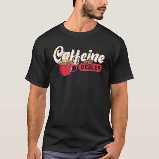 カフェインディーラーバリスタ Tシャツ (正面)