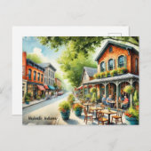 カフェインナッシュビルインディアナ ポストカード (正面/裏面)