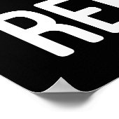 カフェインハッスル昼寝リピートおもしろい- やる気を起こさせる ポスター (角)