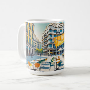 カフェインバルセロナスペイン コーヒーマグカップ