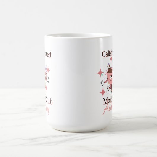 カフェインパーソナライズされた入りママ倶楽部、コーヒーママ コーヒーマグカップ (中央)