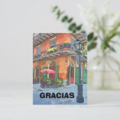 カフェインフランスのクォーター編集文字 ポストカード (スタンド正面)