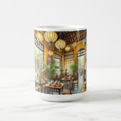 カフェインホイアンVietnam Water Color 絵を描's コーヒーマグカップ (中央)