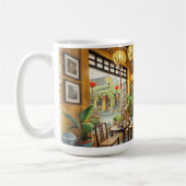 カフェインホイアンVietnam Water Color 絵を描's コーヒーマグカップ (左)