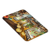 カフェインホイアンVietnam Water Color 絵を描's マグネット (右側)