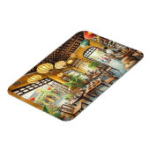 カフェインホイアンVietnam Water Color 絵を描's マグネット (左側)