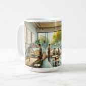 カフェインマウンテンビューカリフォルニアマグ コーヒーマグカップ (正面左)