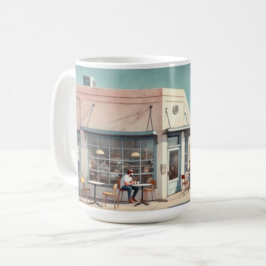 カフェインマルファテキサス州 コーヒーマグカップ (正面左)