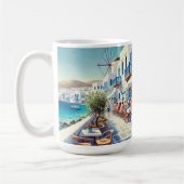 カフェインミコノスギリシャ コーヒーマグカップ (左)