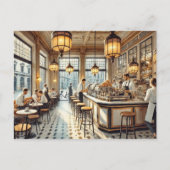 カフェインミラノウォーター絵を描カラーズマグ ポストカード (正面)