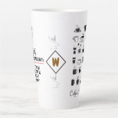 カフェインミームマググ | コーヒおもしろいージョークマグ カフェラテマグ (正面)