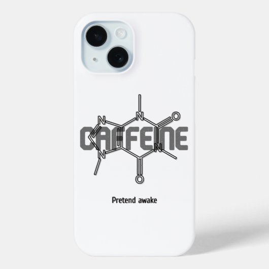 カフェインモレキュールiPhoneケース Case-Mate iPhoneケース (裏面)