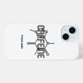 カフェインモレキュールiPhoneケース Case-Mate iPhoneケース (裏面 (横))