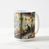 カフェインレインシアトル コーヒーマグカップ (正面右)