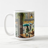 カフェインレインシアトル コーヒーマグカップ (左)