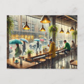 カフェインレインシアトル ポストカード (正面)