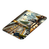 カフェインレインシアトル マグネット (左側)