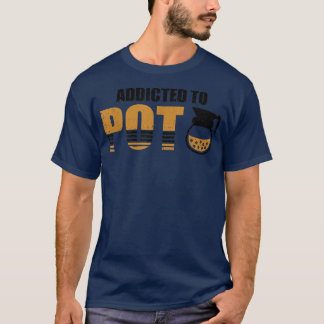 カフェイン中毒とバリスタDのためのメンズコーヒースヌブ Tシャツ