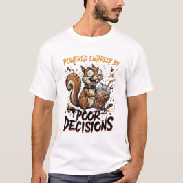 カフェイン中毒のカオス・グレムリン - 笑えるアイスコーヒー Tシャツ
