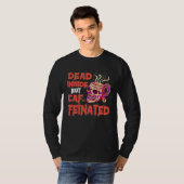 カフェイン中毒のドクロ マグ カフェ Tシャツ (正面フル)