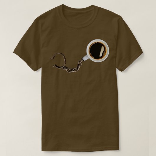 カフェイン中毒 Tシャツ (デザイン正面)