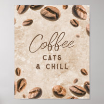 カフェイン依存症の愛人おもしろいを冷やすコーヒーキャッツ